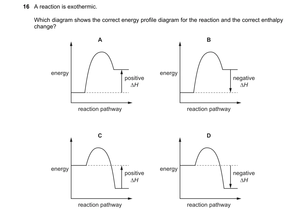 Question 16 from 5070/12/M/J/18