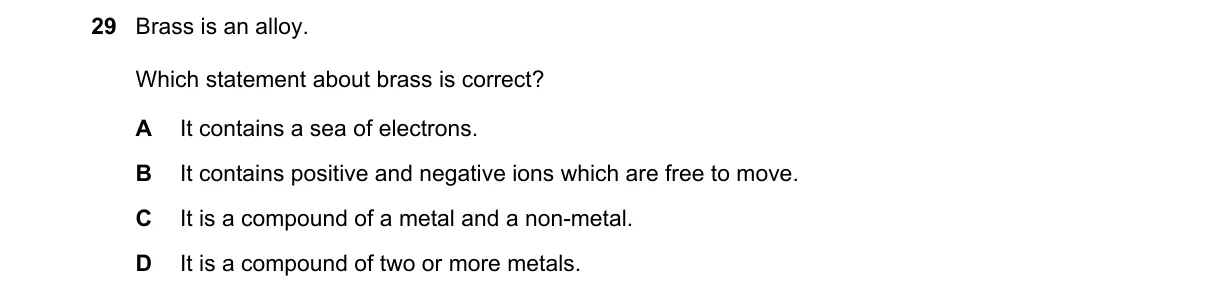 Question 29 from 5070/12/M/J/18