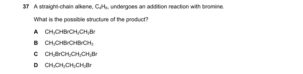 Question 37 from 5070/12/M/J/18