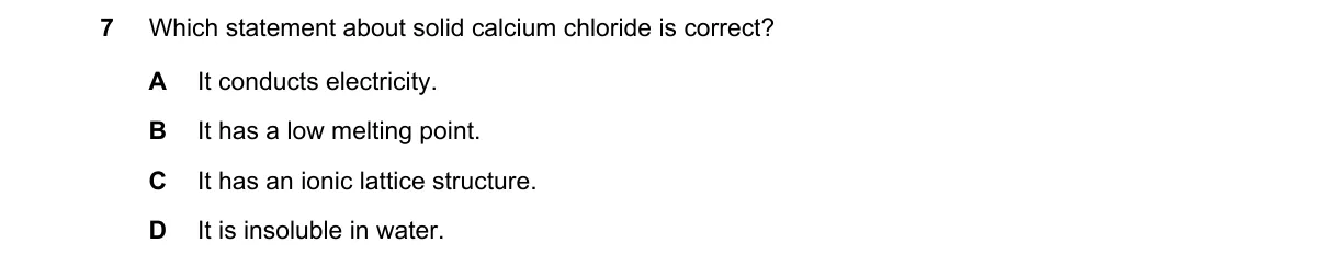 Question 7 from 5070/12/M/J/18
