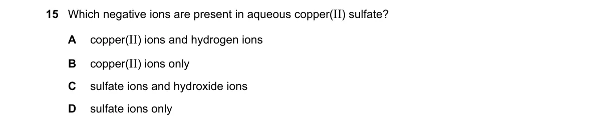Question 15 from 5070/11/M/J/19