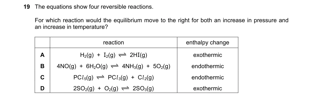 Question 19 from 5070/11/M/J/19