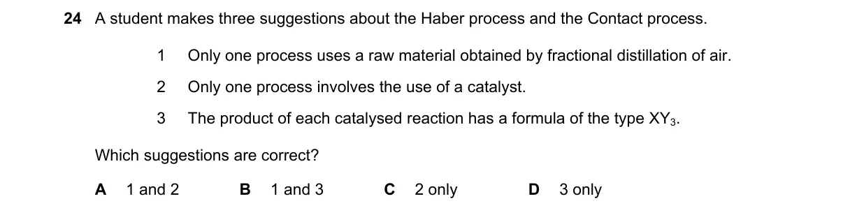 Question 24 from 5070/11/M/J/19