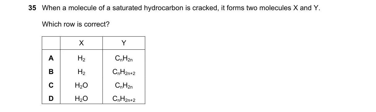 Question 35 from 5070/11/M/J/19