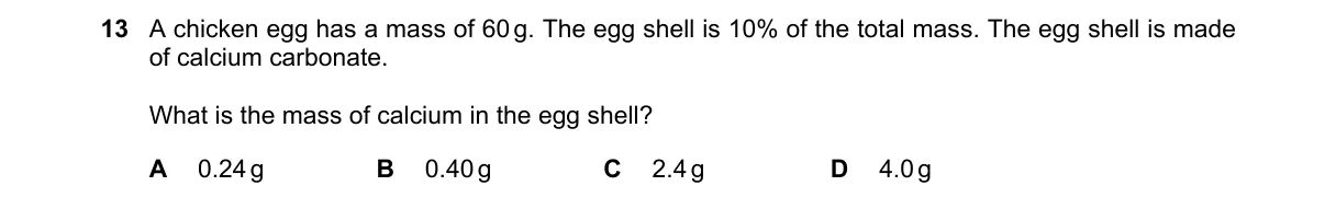 Question 13 from 5070/11/M/J/20