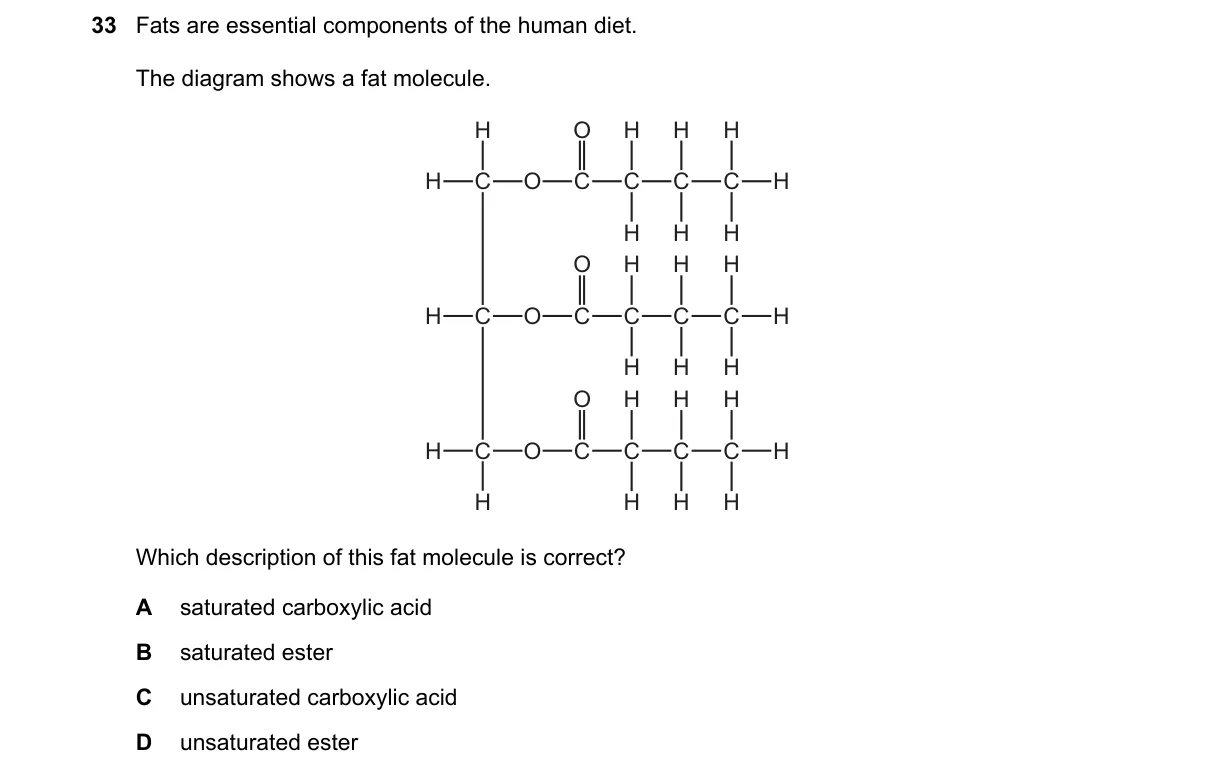 Question 33 from 5070/11/M/J/20