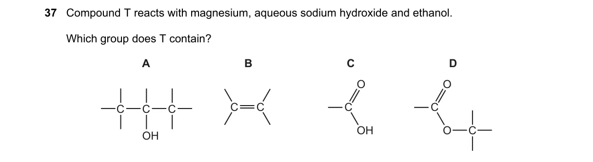 Question 37 from 5070/11/M/J/20