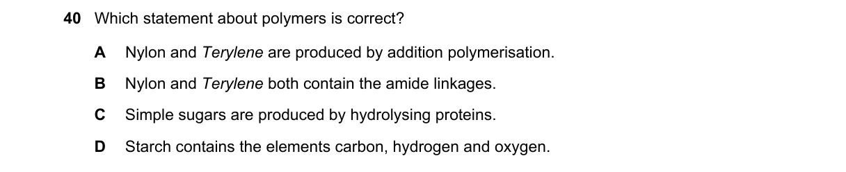 Question 40 from 5070/11/M/J/20