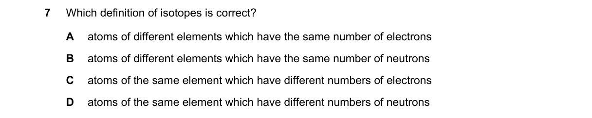 Question 7 from 5070/11/M/J/20