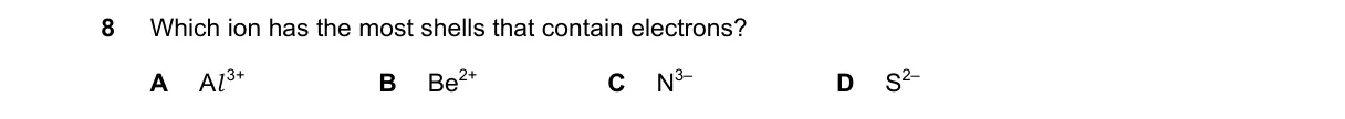 Question 8 from 5070/11/M/J/20