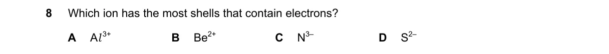 Question 8 from 5070/12/M/J/20