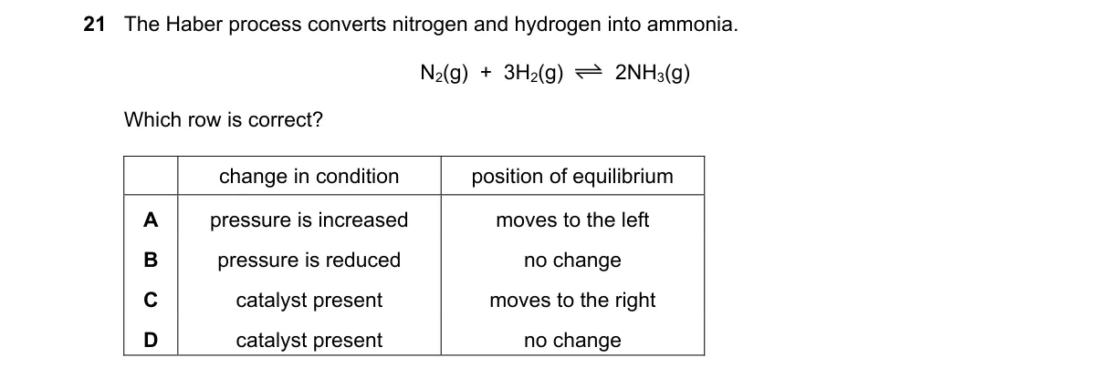 Question 21 from 5070/11/M/J/21