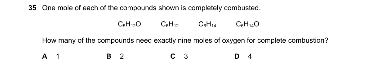 Question 35 from 5070/11/M/J/22