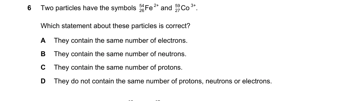 Question 6 from 5070/11/M/J/22