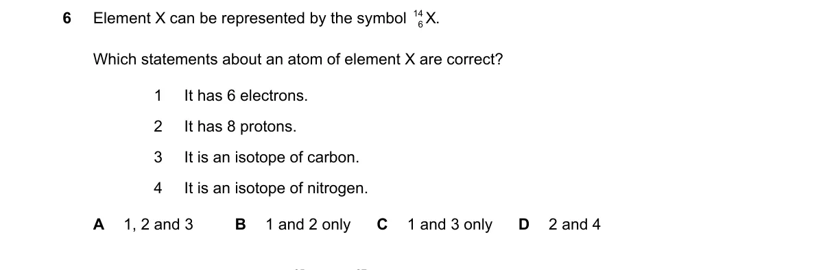 Question 6 from 5070/12/M/J/22