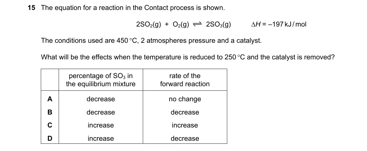 Question 15 from 5070/11/M/J/23