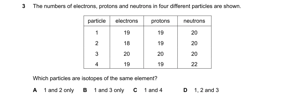 Question 3 from 5070/11/M/J/23