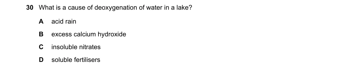 Question 30 from 5070/11/M/J/23