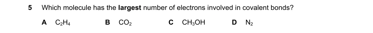Question 5 from 5070/12/M/J/23