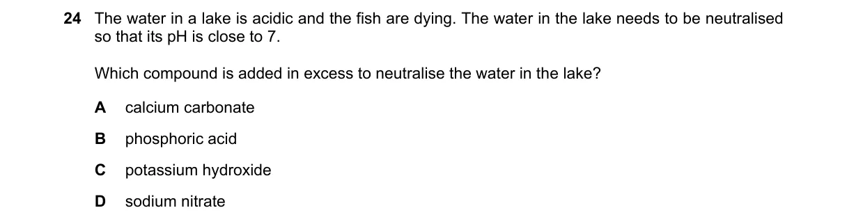 Question 24 from 5070/11/M/J/24