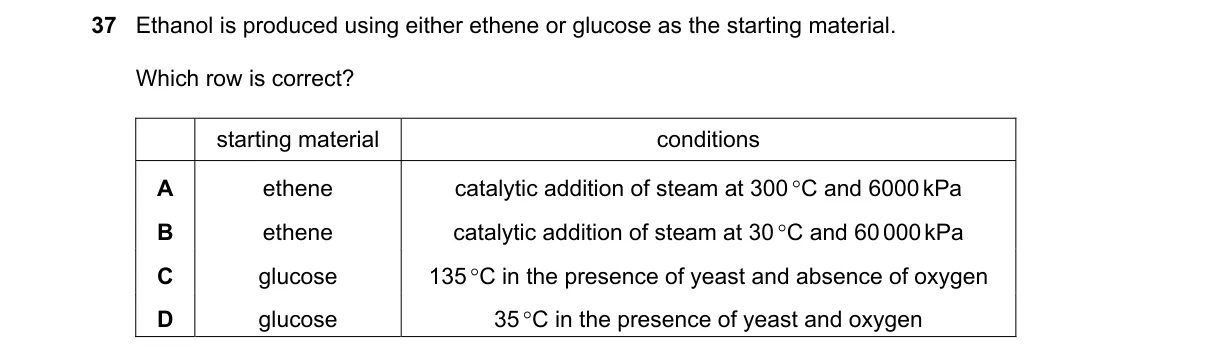 Question 37 from 5070/11/M/J/24