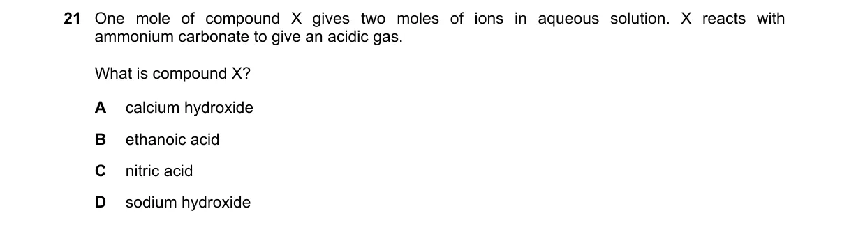 Question 21 from 5070/12/M/J/24