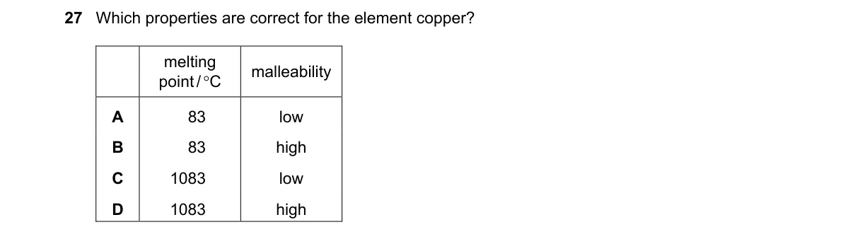 Question 27 from 5070/12/M/J/24