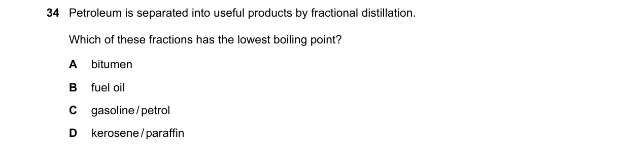Question 34 from 5070/12/M/J/24