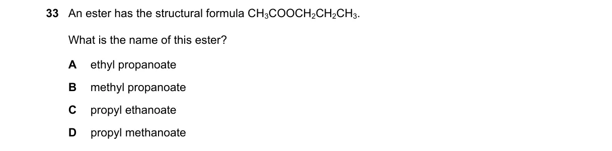 Question 33 from 5070/11/M/J/25