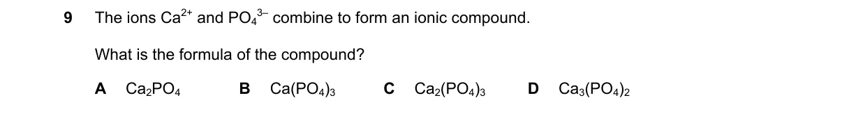 Question 9 from 5070/11/M/J/25