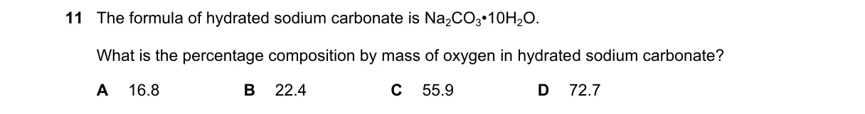 Question 11 from 5070/12/M/J/25