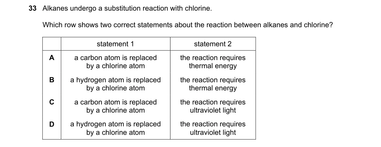 Question 33 from 5070/12/M/J/25
