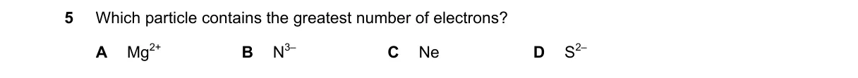 Question 5 from 5070/12/M/J/25