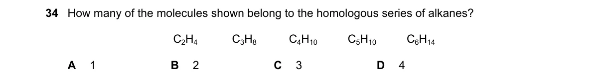 Question 34 from 5070/11/O/N/18