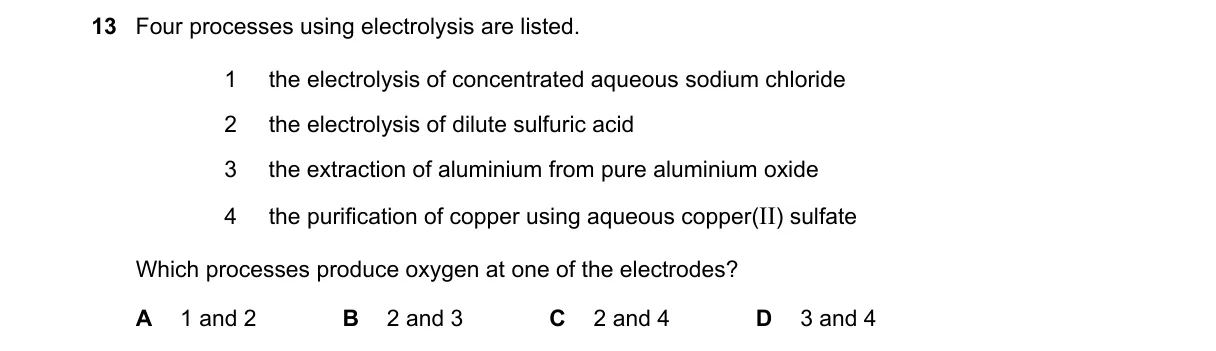Question 13 from 5070/12/O/N/18