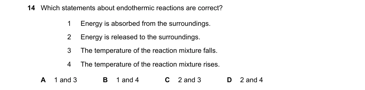 Question 14 from 5070/12/O/N/18