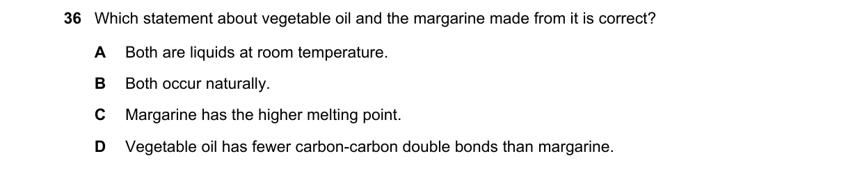 Question 36 from 5070/12/O/N/18