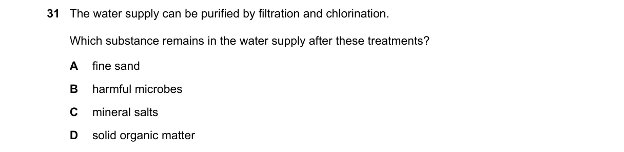 Question 31 from 5070/11/O/N/19