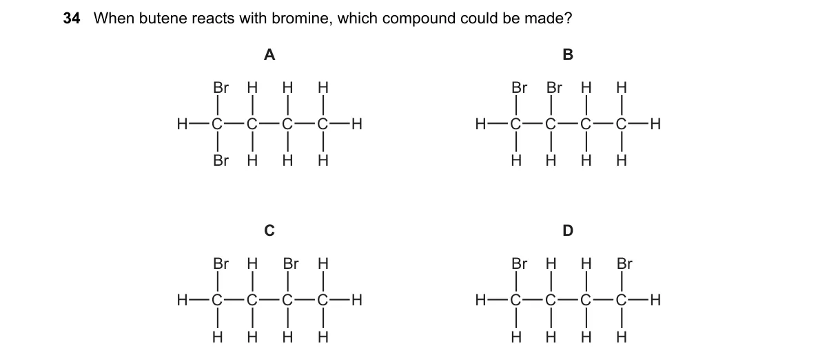 Question 34 from 5070/11/O/N/19
