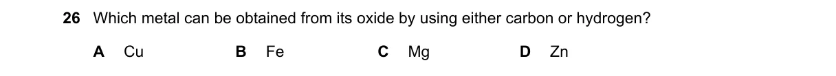 Question 26 from 5070/12/O/N/19