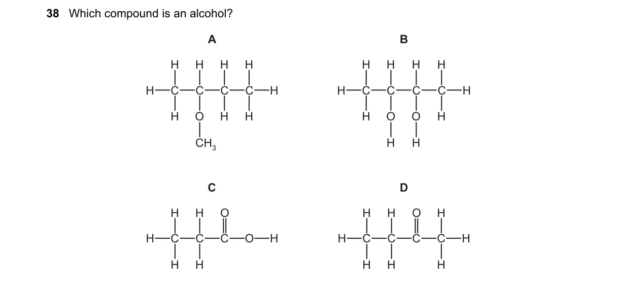 Question 38 from 5070/12/O/N/19