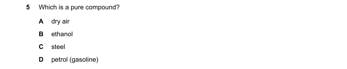 Question 5 from 5070/12/O/N/19