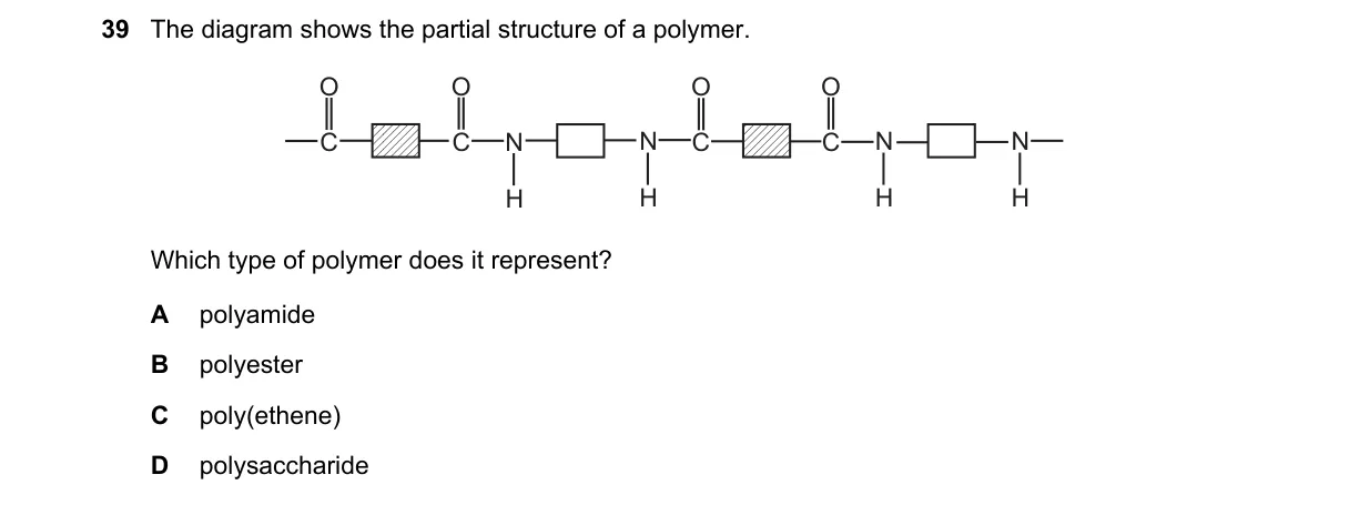Question 39 from 5070/11/O/N/20