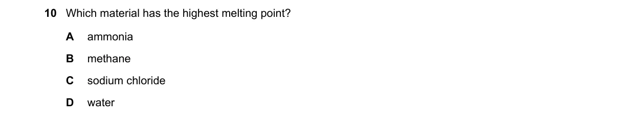 Question 10 from 5070/12/O/N/20