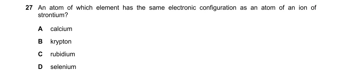 Question 27 from 5070/12/O/N/20