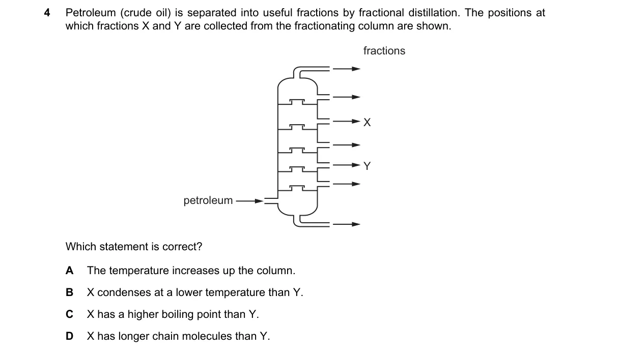 Question 4 from 5070/12/O/N/20