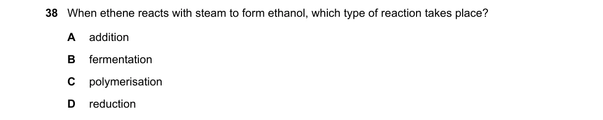 Question 38 from 5070/11/O/N/21