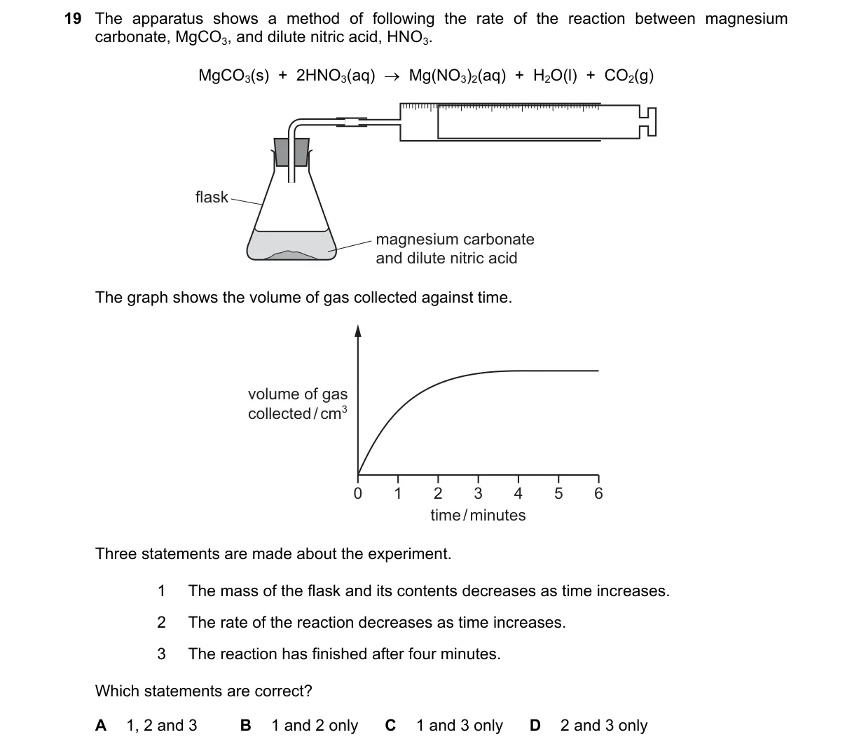 Question 19 from 5070/12/O/N/21