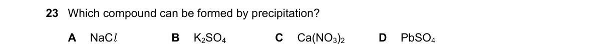 Question 23 from 5070/12/O/N/21