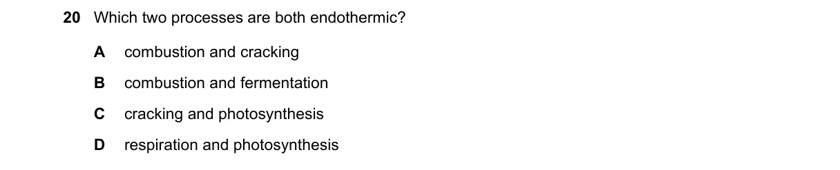 Question 20 from 5070/11/O/N/22